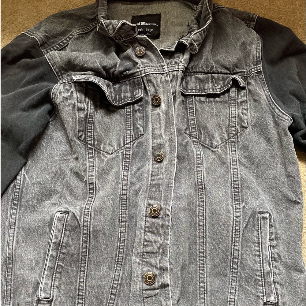 RSQ black denim jacket